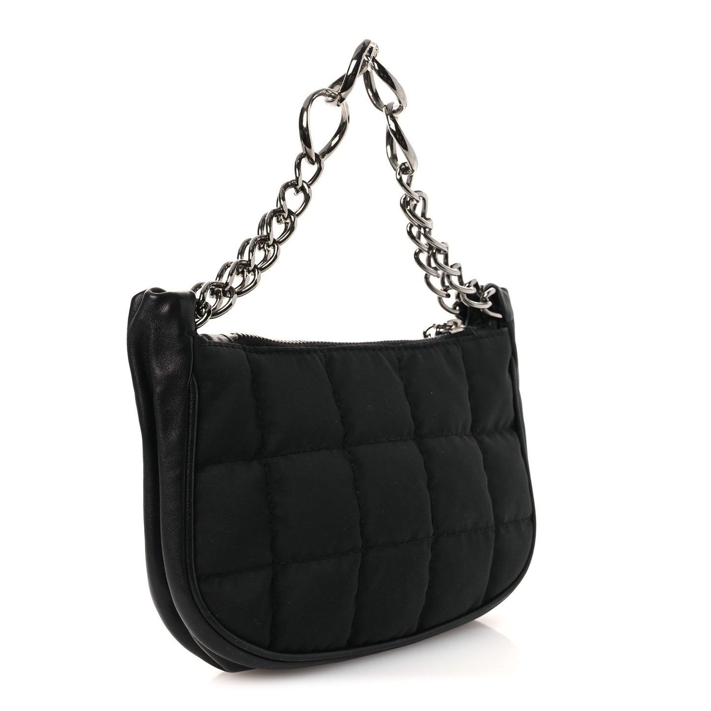 Nylon Chocolate Bar Mini Bag Black