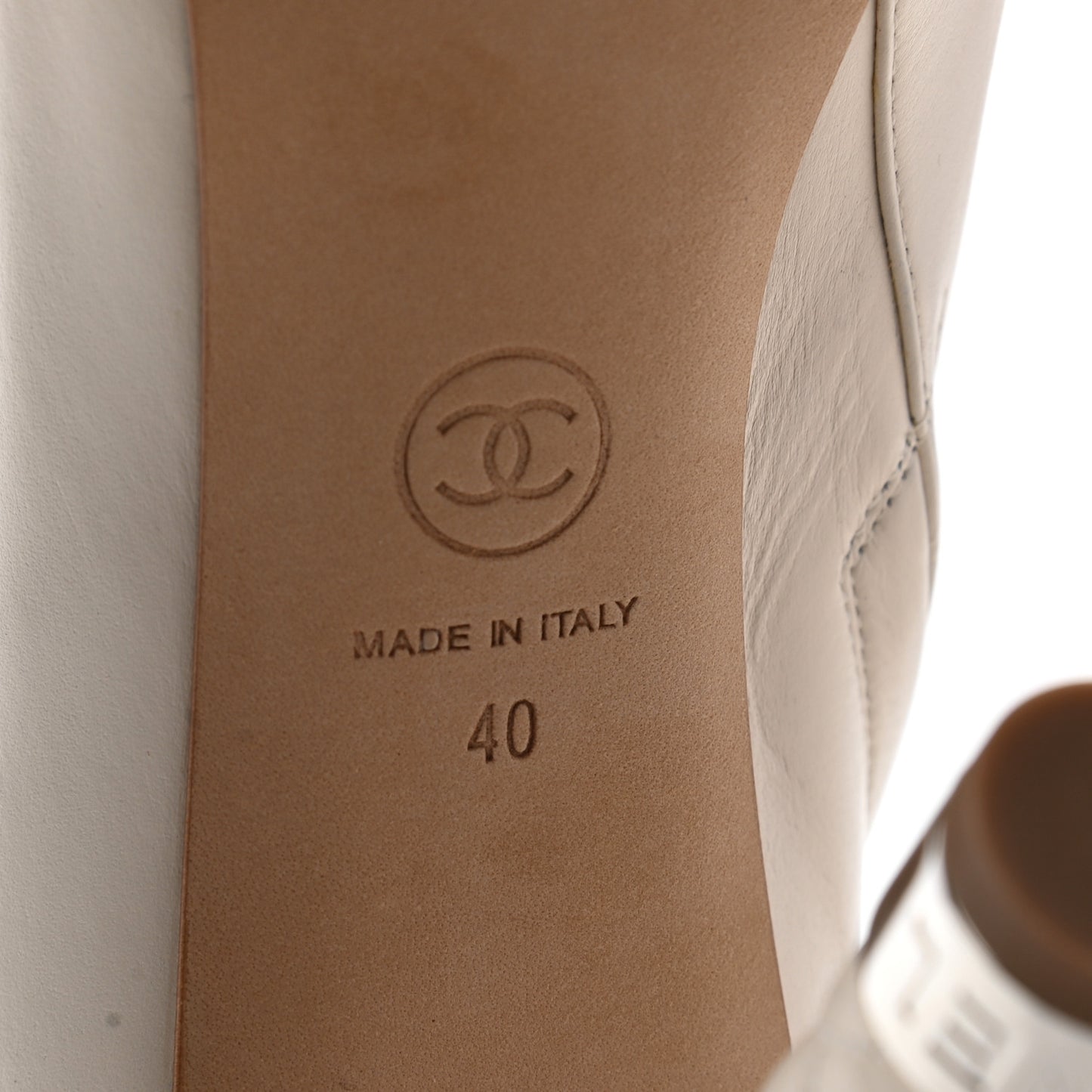 Calfskin Short Boots 40 White
