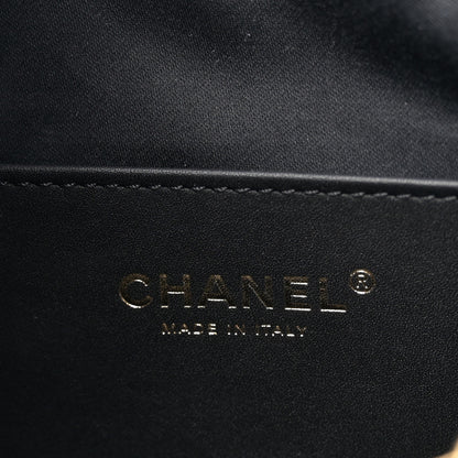 Chanel Washed Denim Quilted Mini Chanel 25 Handbag Black 6 of 11