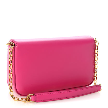Dolce & Gabbana DOLCE GABBANA Calfskin DG Girls Phone Shoulder Bag Hot Pink 3 of 9