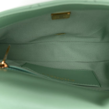 Chanel Lambskin Quilted Small Funky Town Flap Light Green 5 of 11