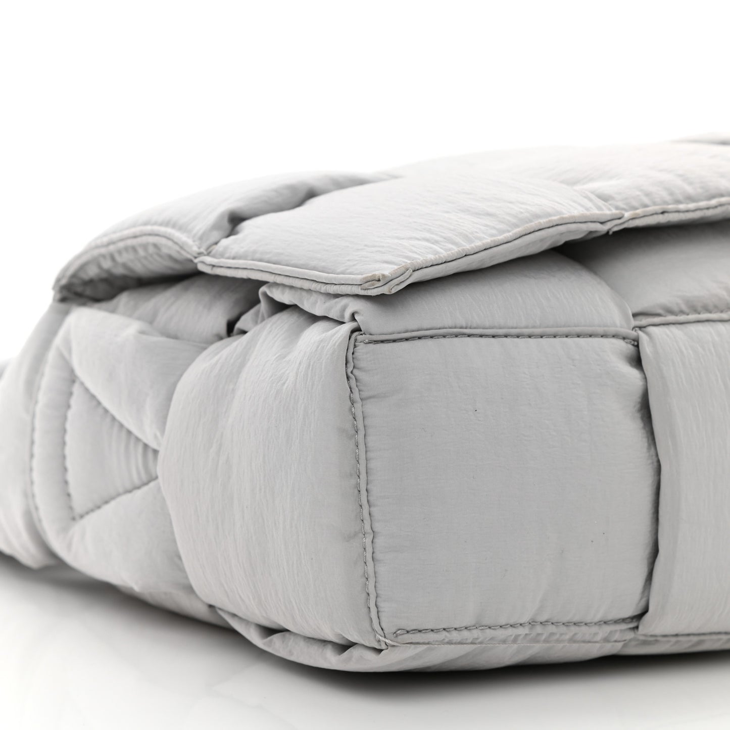 Nylon Intrecciato Padded Tech Cassette Bag Frost