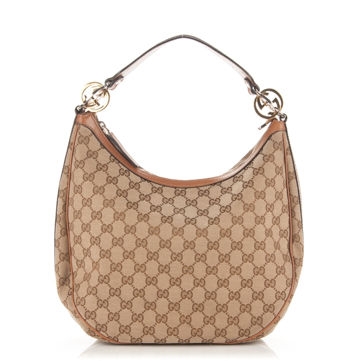 Monogram Medium GG Twins Hobo Tan