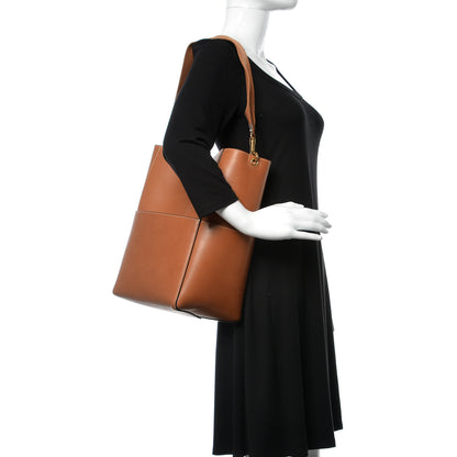 Celine Natural Calfskin Sangle Bucket Bag Tan 2 of 8