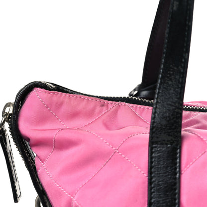 Prada Tessuto Nylon Quilted Shoulder Bag Begonia 8 of 11