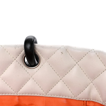 Chanel Calfskin Python Quilted Large Cambon Tote White 15 of 22