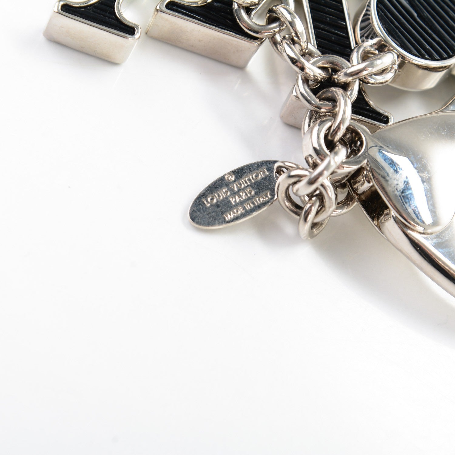 Louis Vuitton Fleur d'Epi Bag Charm Black 4 of 6
