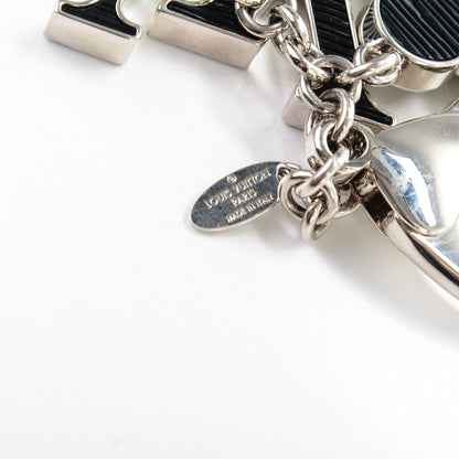 Louis Vuitton Fleur d'Epi Bag Charm Black 4 of 6