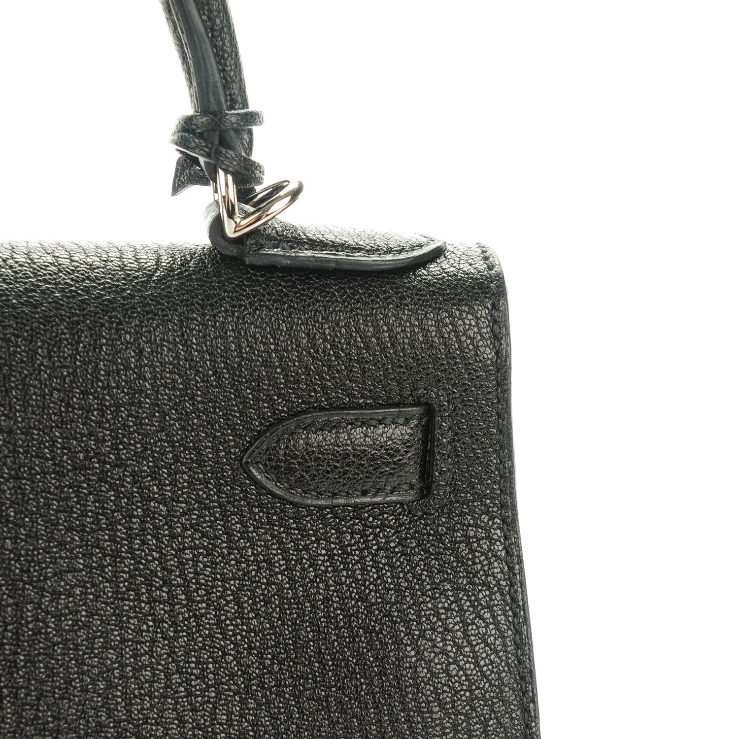 Hermes Chevre de Coromandel Kelly Sellier 28 Black 14 of 24