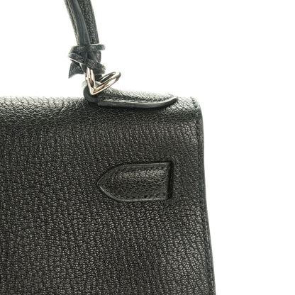 Hermes Chevre de Coromandel Kelly Sellier 28 Black 14 of 24