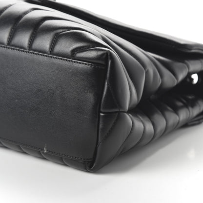 Saint Laurent Calfskin Y Quilted Monogram Medium Loulou Chain Satchel Black 7 of 9