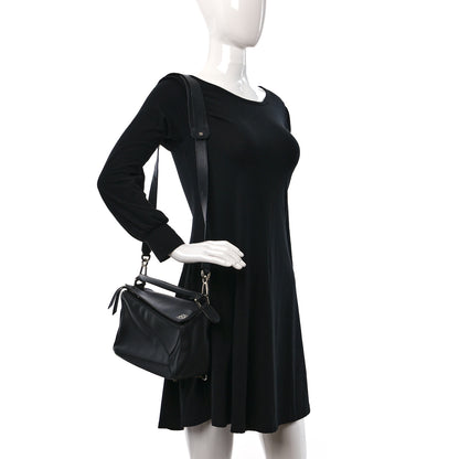 Loewe Calfskin Small Puzzle Bag Black 2 of 11