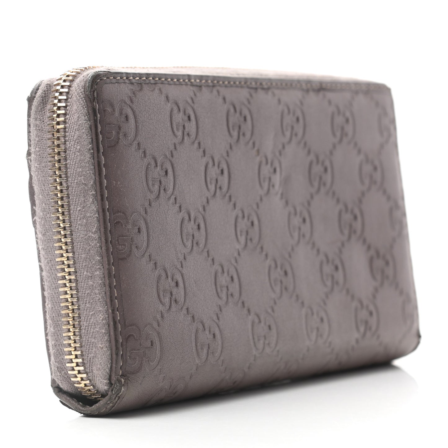 Guccissima Princy Zip Around Wallet Purple