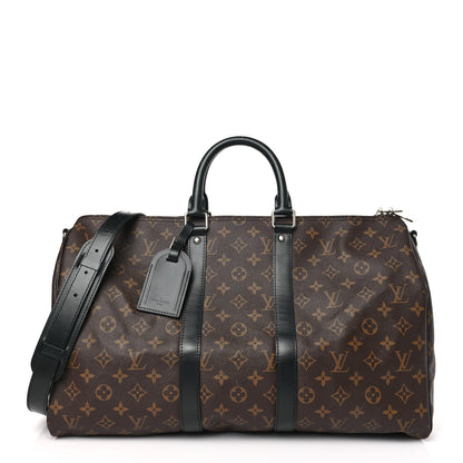 Louis Vuitton Monogram Macassar Keepall Bandouliere 45 1 of 8
