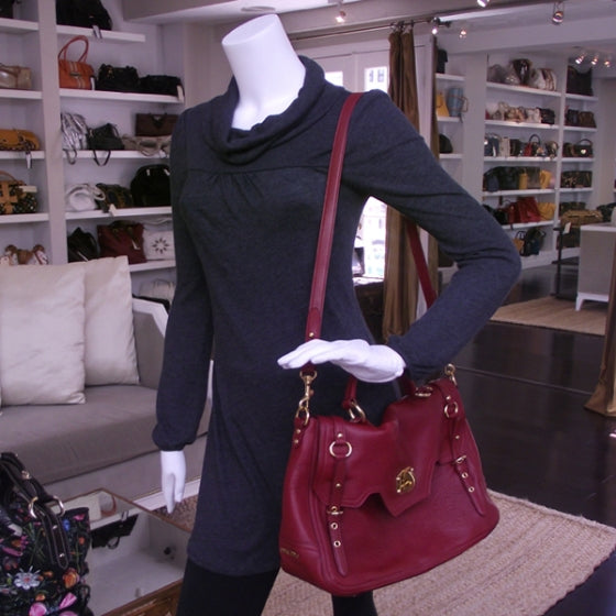 Miu Miu Leather Paloma Messenger Bag 2 of 11