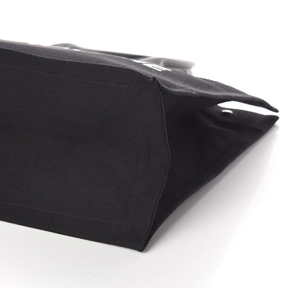 Saint Laurent Linen Calfskin Rive Gauche Tote Black 9 of 9