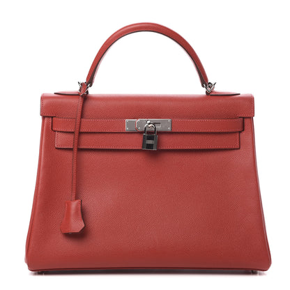 Hermes Epsom Kelly Retourne 32 Rouge Casaque 1 of 13