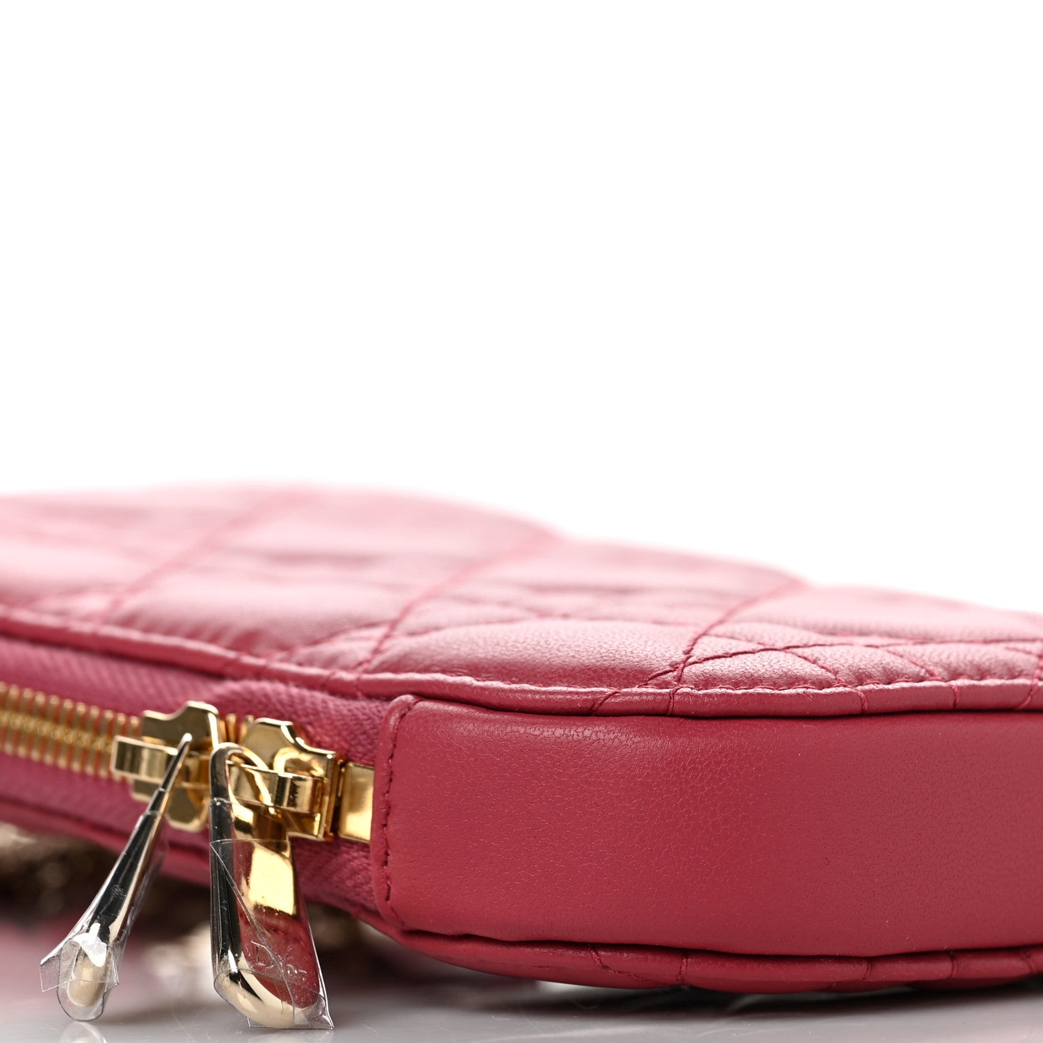 Christian Dior Lambskin Cannage Lady Dior Phone Holder Red 6 of 8