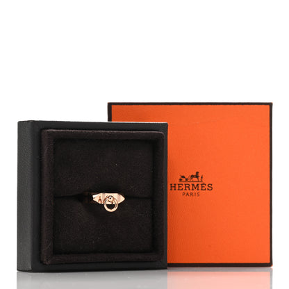 Hermes 18K Rose Gold PM Collier De Chien Ring 52 6 5 of 5