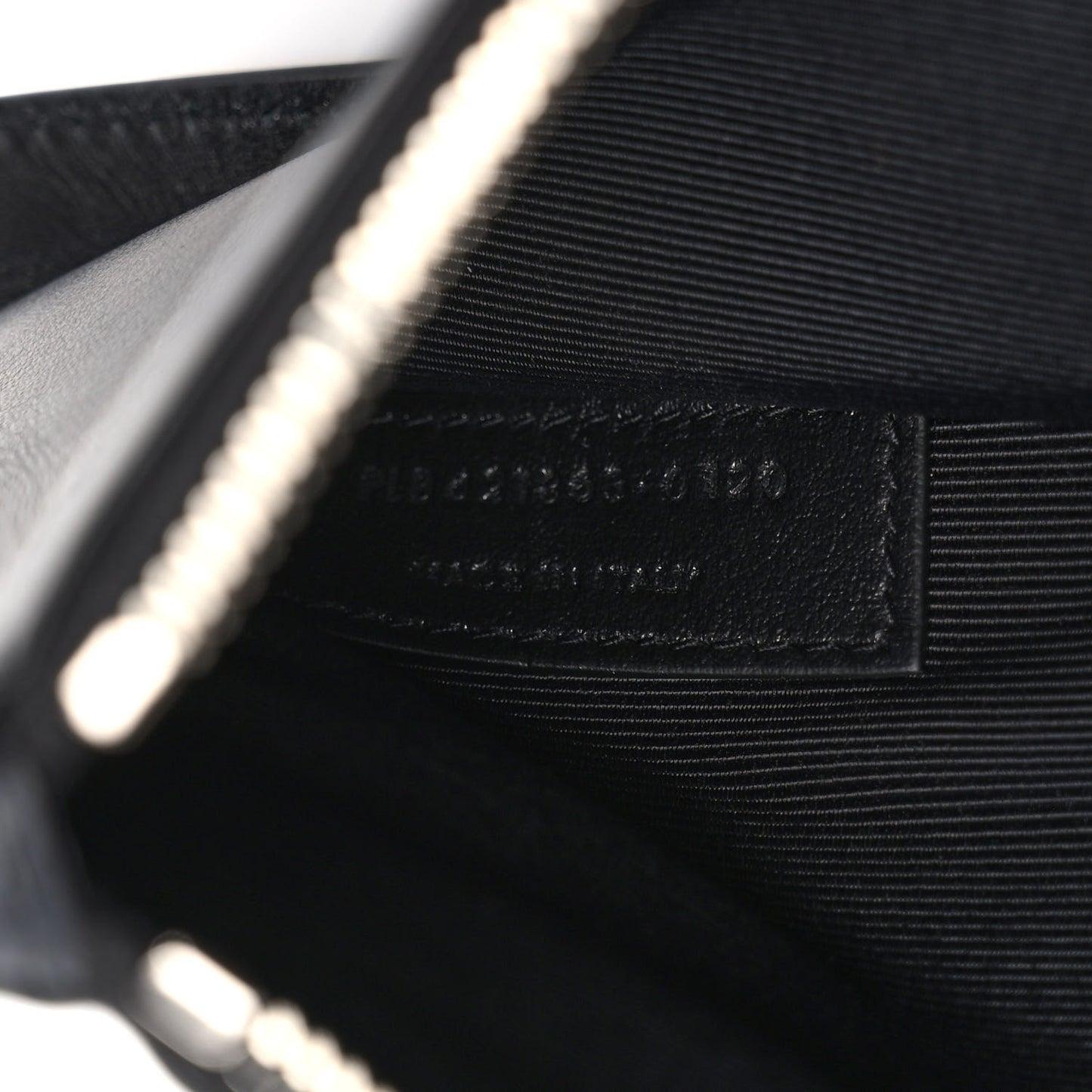 Coated Canvas Zip Pouch Black
