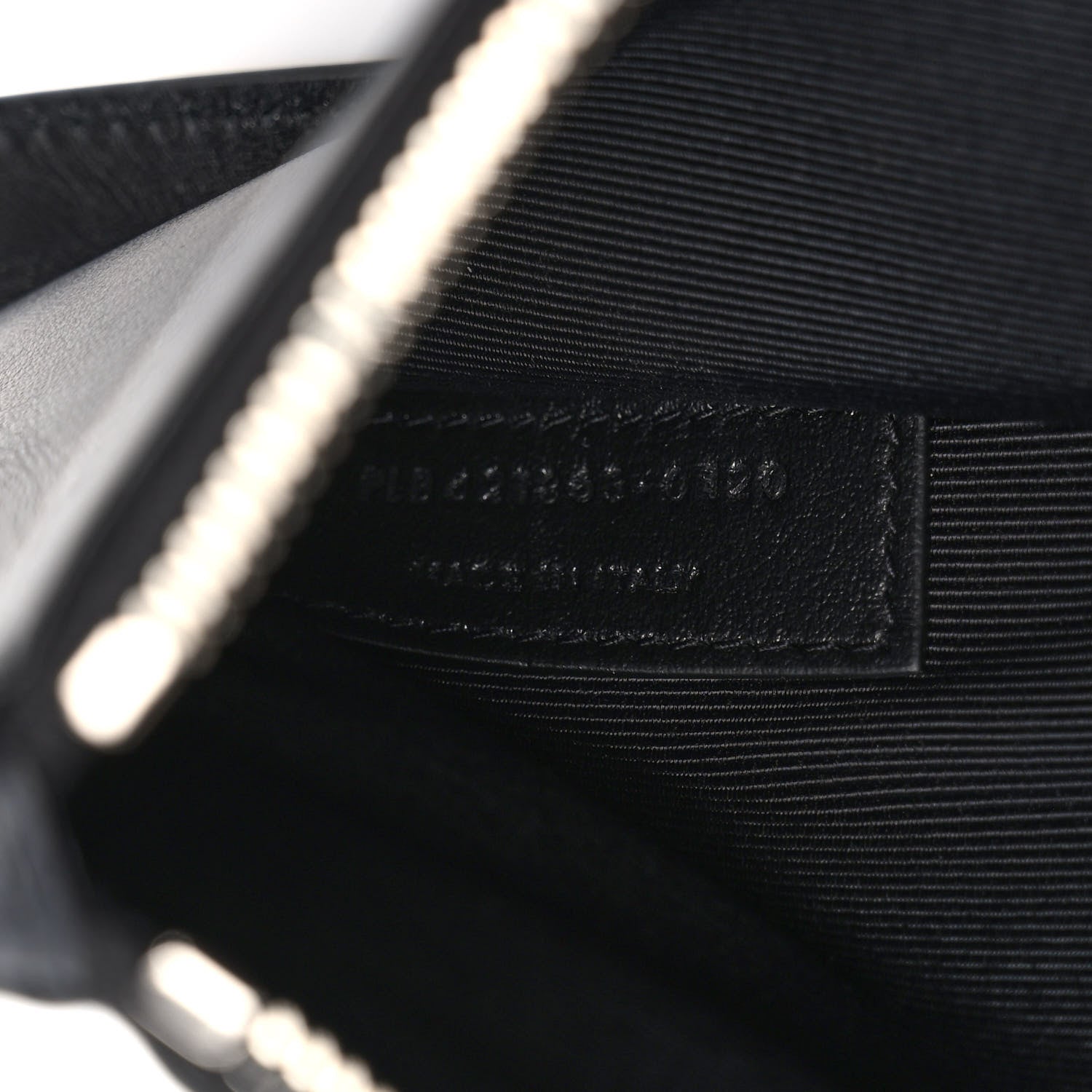 Saint Laurent Coated Canvas Zip Pouch Black 6 of 7