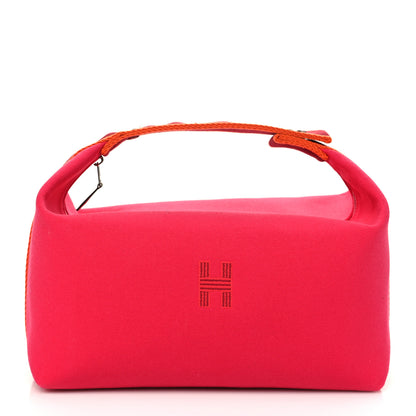 Hermes Canvas Large Bride-A-Brac Pouch Hibiscus 1 of 8