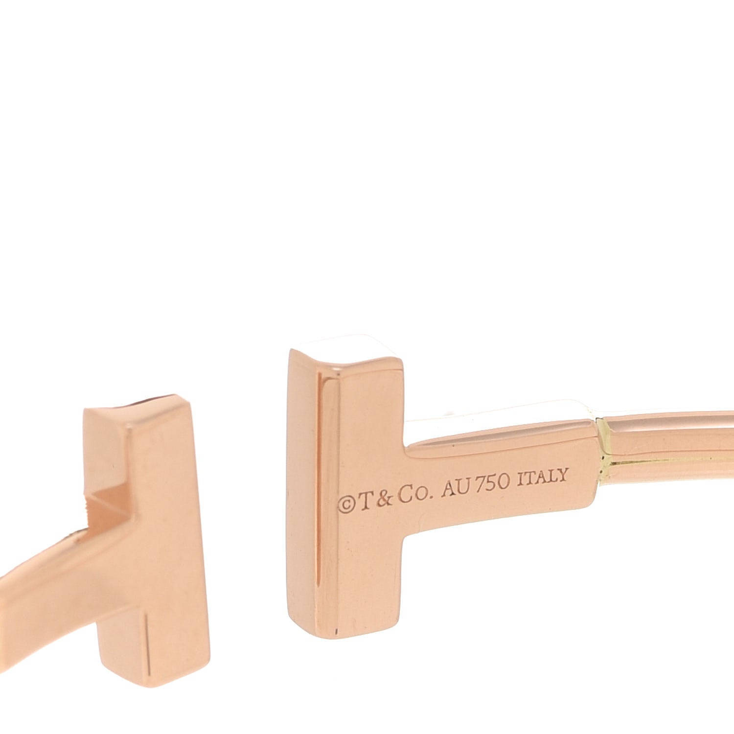 Tiffany 18K Rose Gold T Wire Bracelet 4 of 4