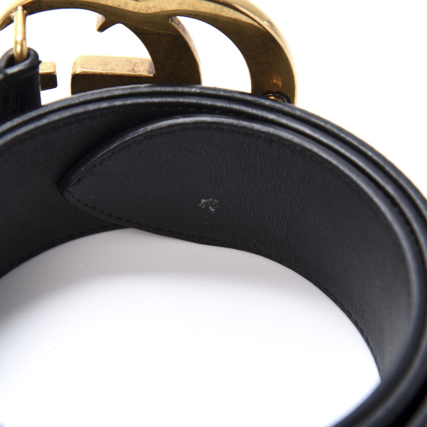 Gucci Textured Calfskin Double G 40mm Belt 90 36 Black 5 of 7