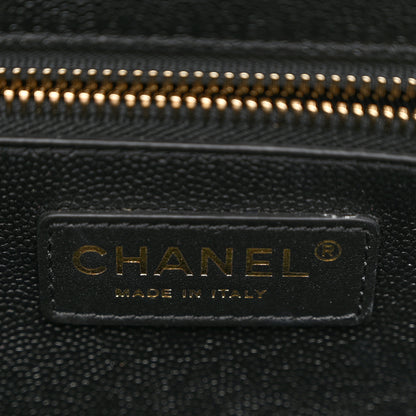 Chanel Caviar Quilted Small Shopping Tote Black 6 of 12