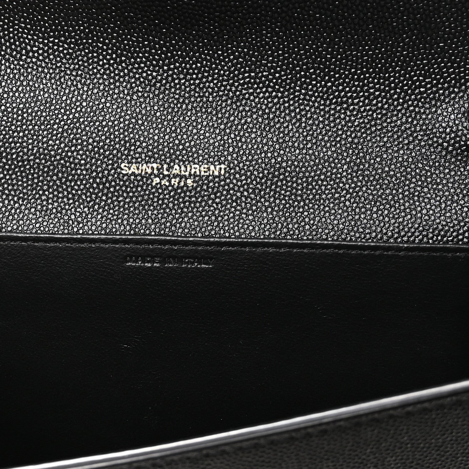 Saint Laurent Grain De Poudre Uptown Chain Wallet Black 7 of 12