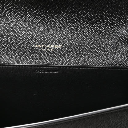 Saint Laurent Grain De Poudre Uptown Chain Wallet Black 7 of 12