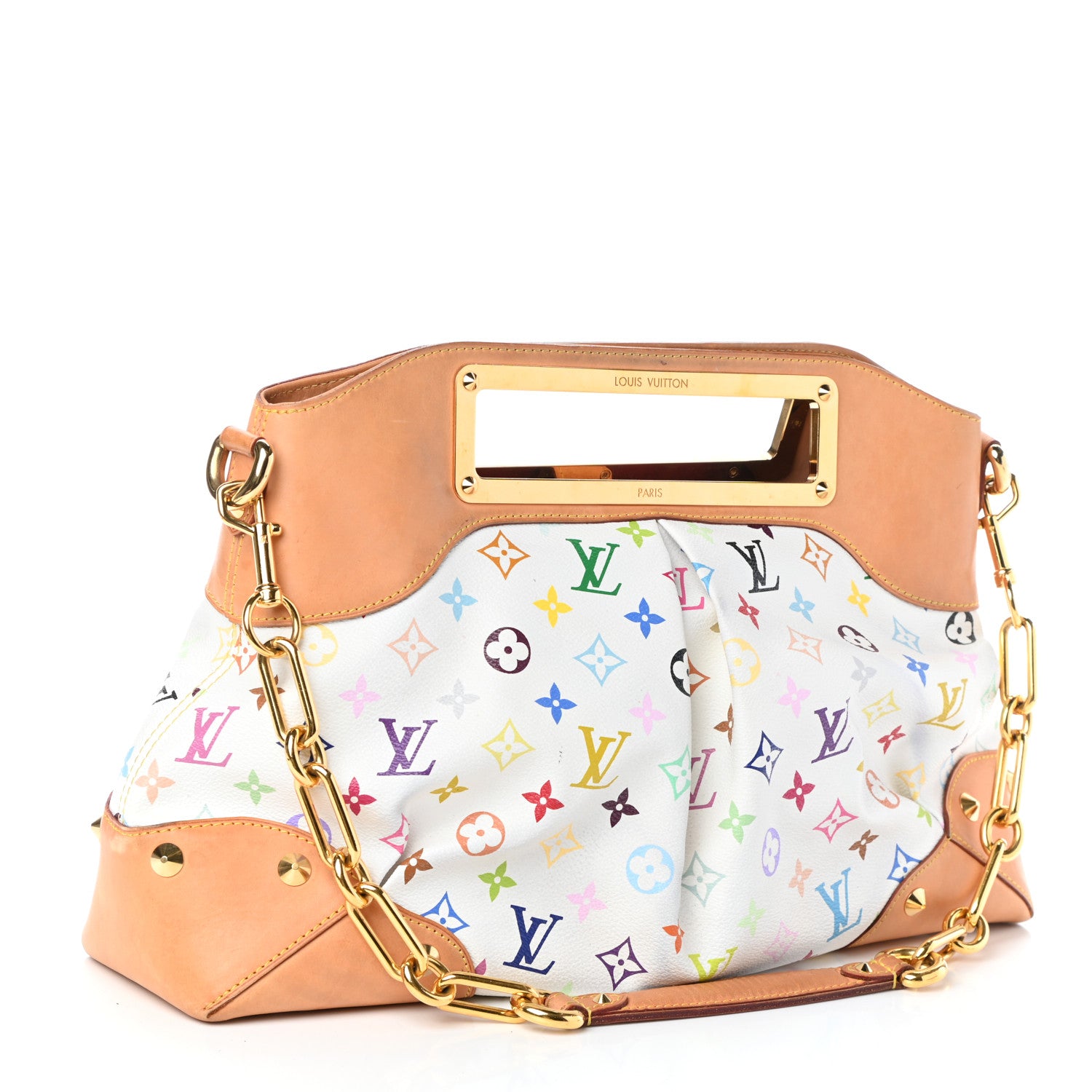 Louis Vuitton Monogram Multicolor Judy GM White 3 of 9