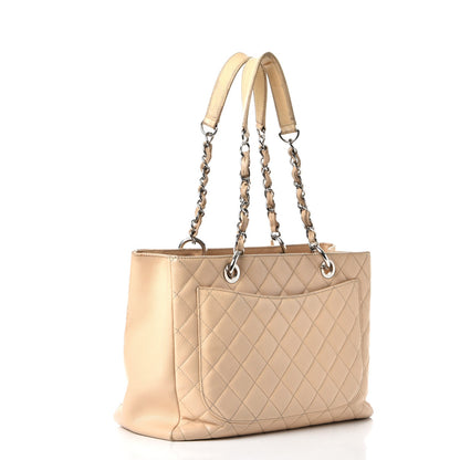 Chanel Caviar Quilted Grand Shopping Tote GST Beige Clair 3 of 33