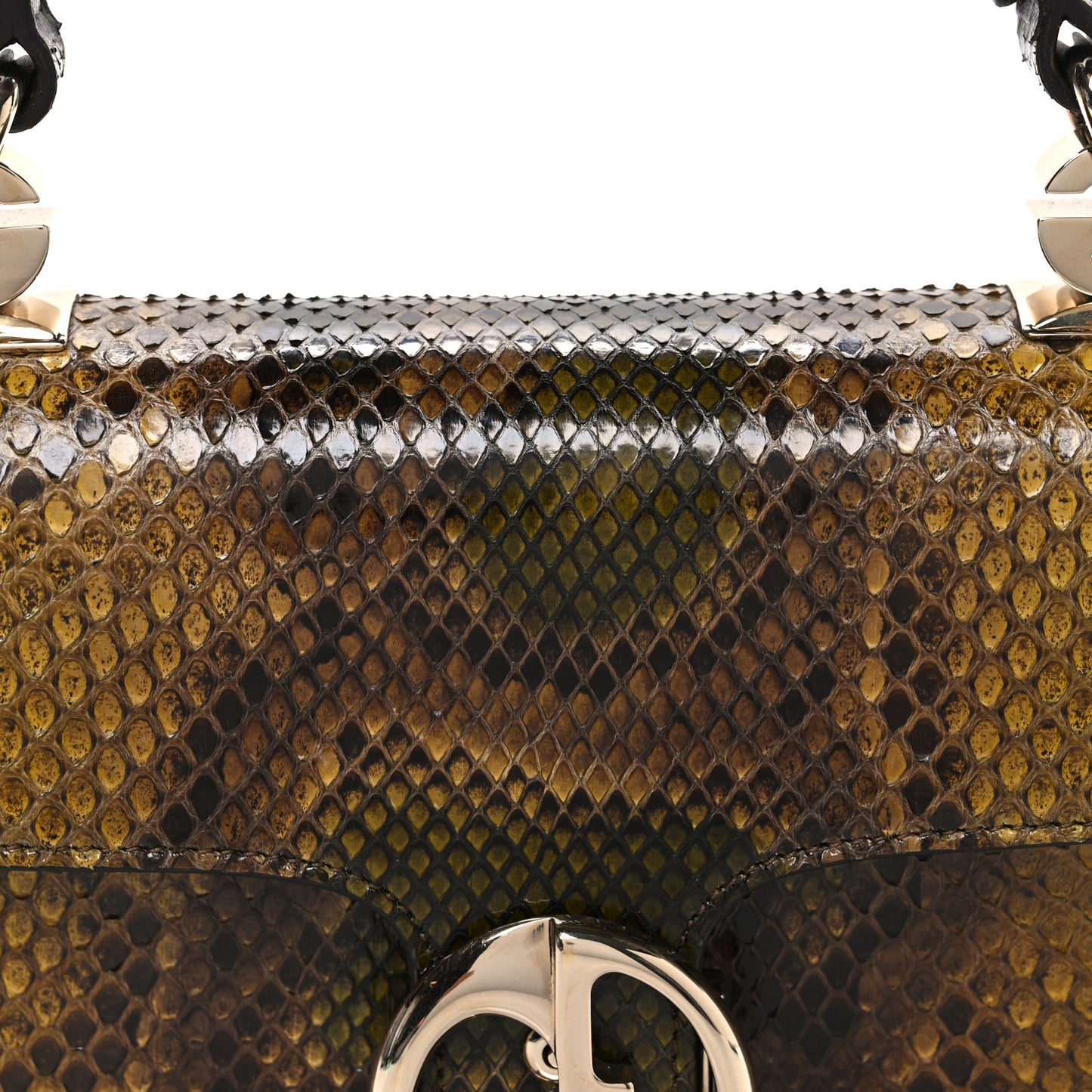 Snakeskin Small 1973 Top Handle Bag Yellow