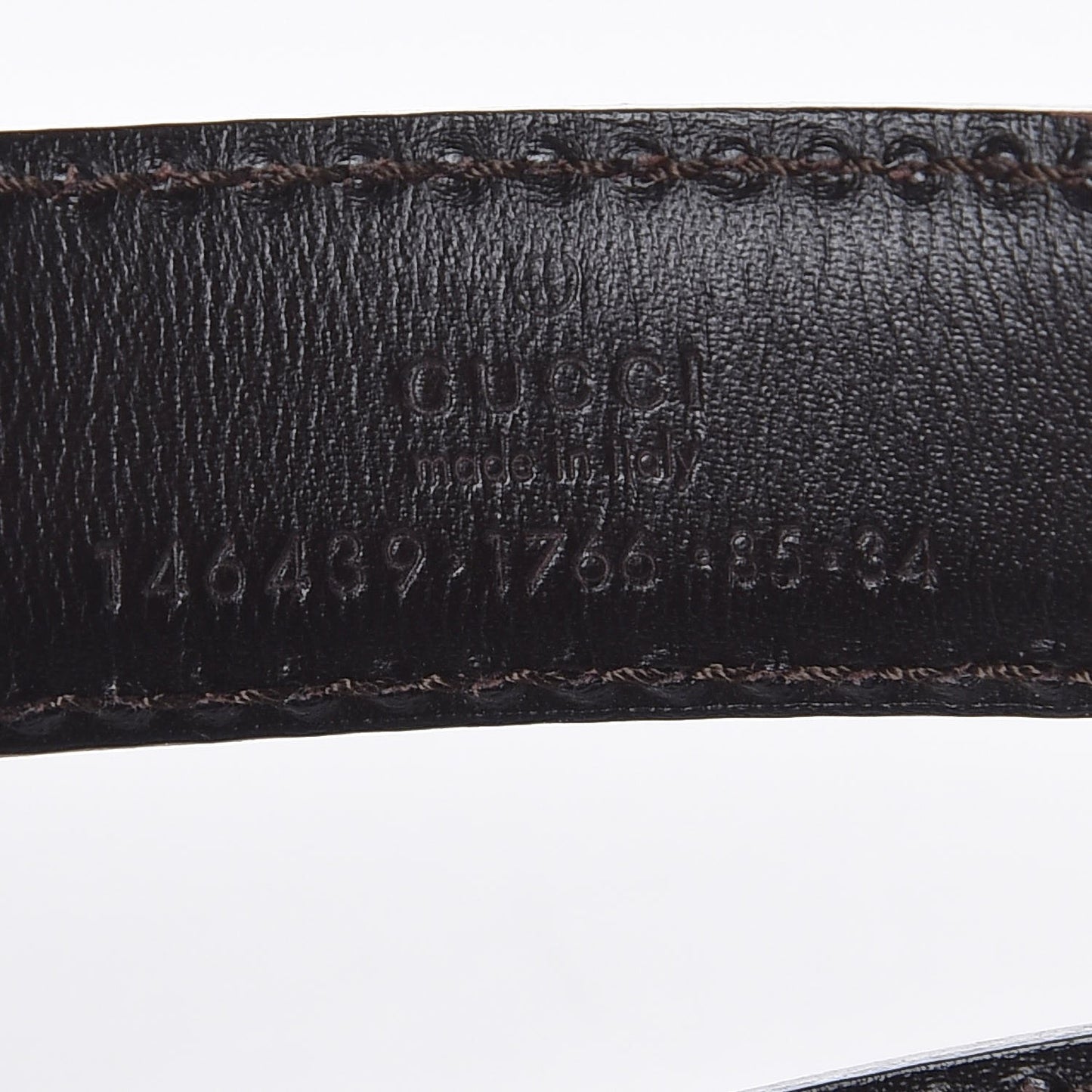 Guccissima Belt 85 34 Dark Brown