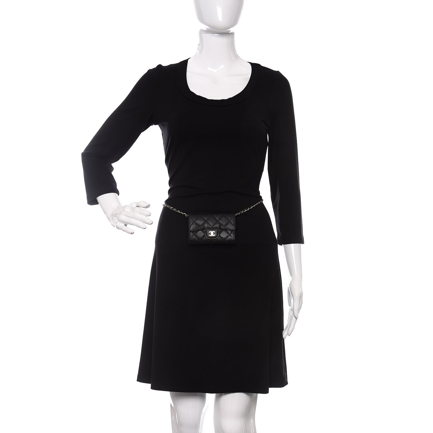 Chanel Caviar Quilted Belt Bag Black 2 of 12