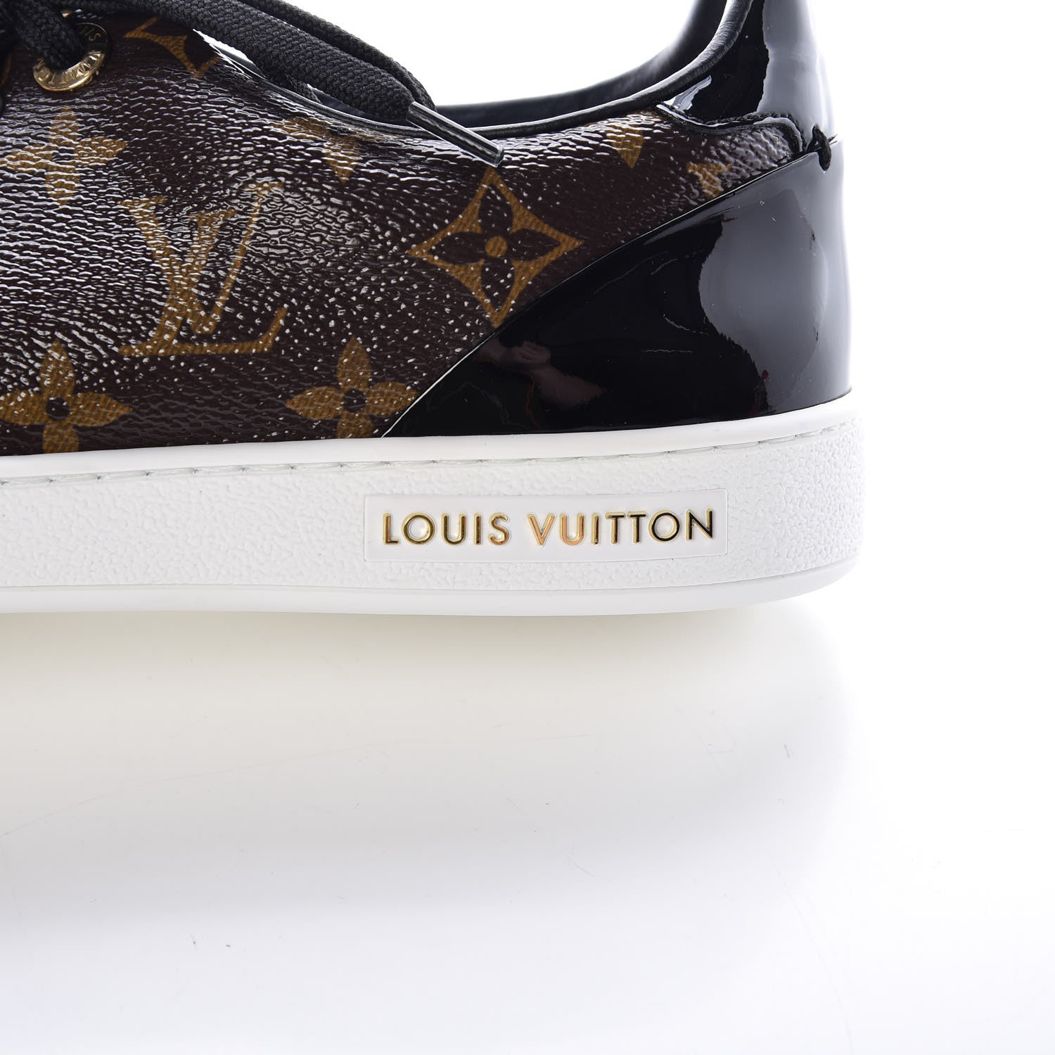 Louis Vuitton Patent Monogram Frontrow Sneakers 37.5 11 of 12