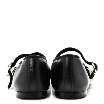 Chanel Lambskin Mary Jane Flats 40 Black 6 of 10