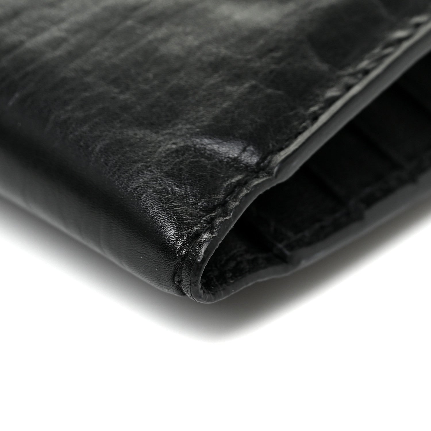 Bottega Veneta Calfskin Padded Bi Fold Clutch Black 11 of 14