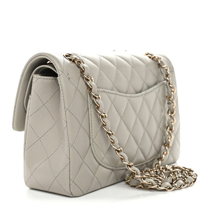 Chanel Lambskin Quilted Small Double Flap Grey 3 of 11