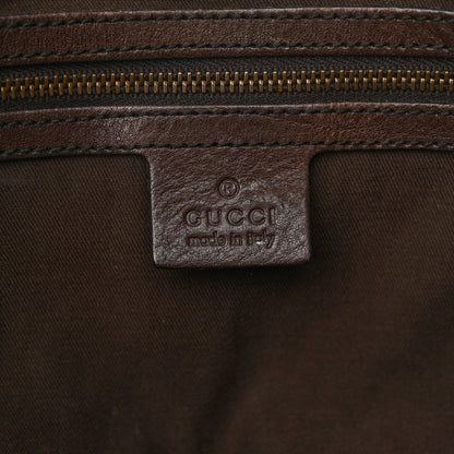 Gucci Monogram Medium Jockey Tote Dark Brown 6 of 14