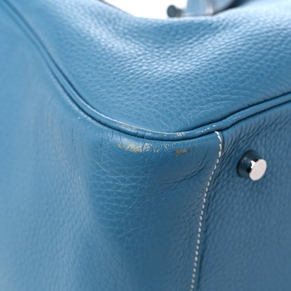 Hermes Taurillon Clemence Lindy 34 Bleu Jean 8 of 21