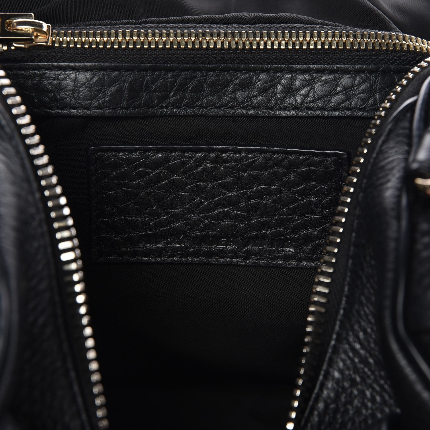 Alexander Wang Pebbled Lambskin Rockie Black Pale Gold Hardware 6 of 9