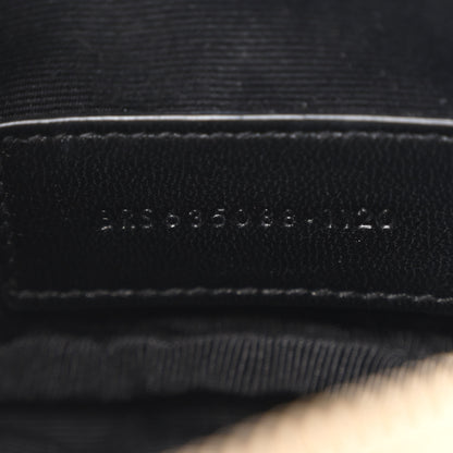 Saint Laurent Grain De Poudre Matelasse Monogram Baby Lou Camera Bag Dark Beige 7 of 10