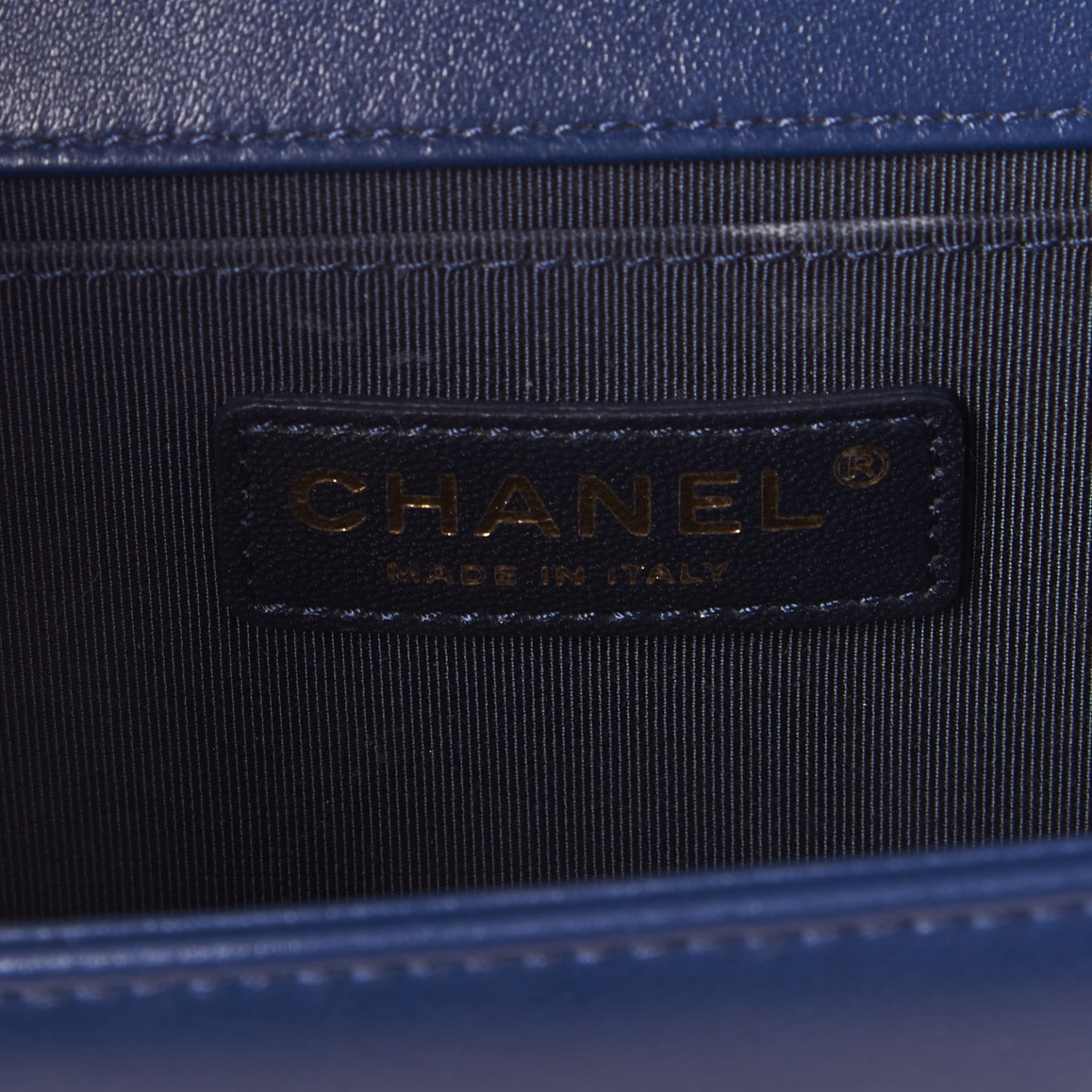 Chanel Lambskin Quilted Medium Boy Flap Dark Navy 7 of 9