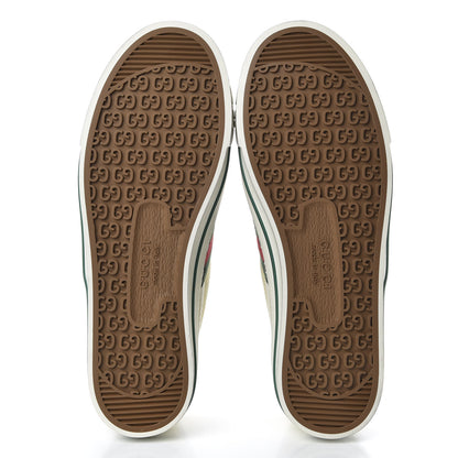 Gucci Canvas Web Mens 1977 Tennis Sneakers 6 Burro Mystic White 5 of 9
