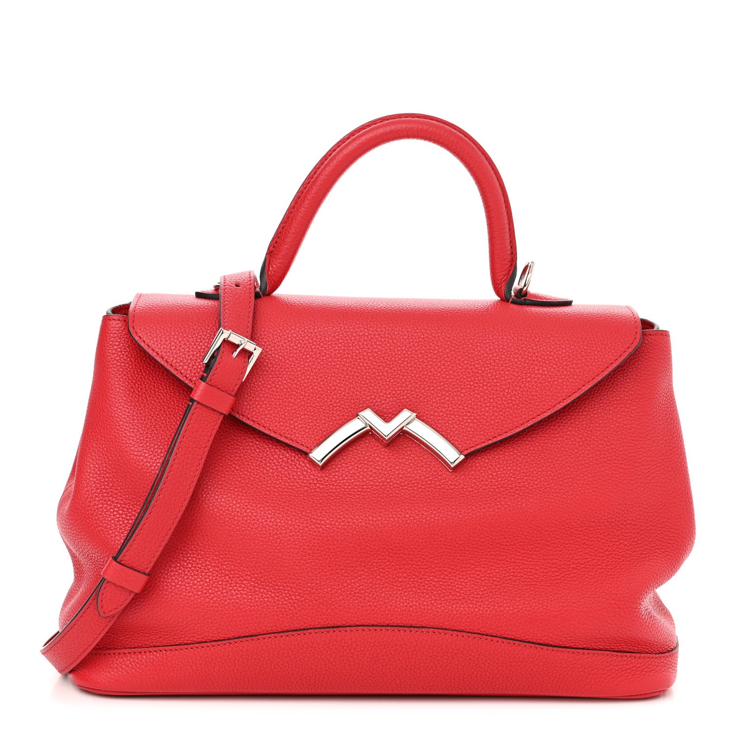 Moynat Taurillon Blush Calfskin Gabby MM Red 1 of 10