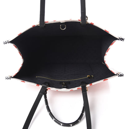 Louis Vuitton Monogram Giant Crafty Onthego GM Creme Rouge Black 5 of 10