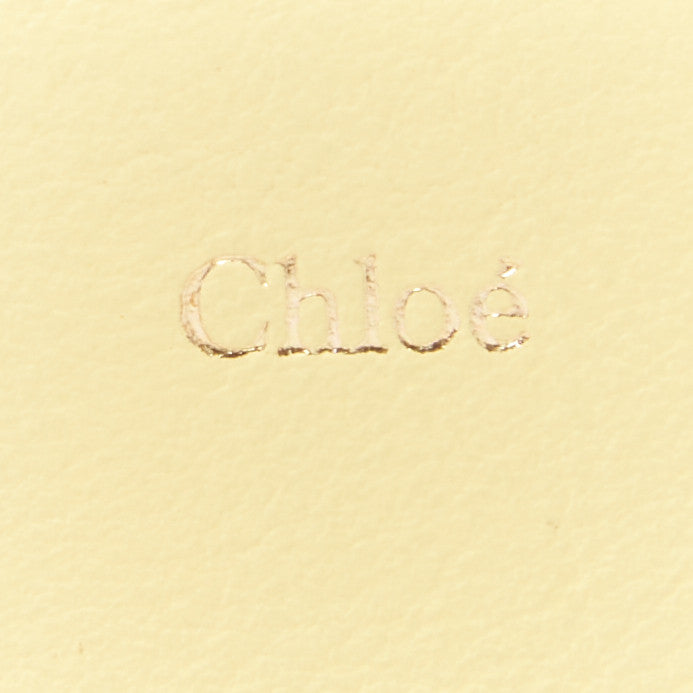 Calfskin Alphabet Purse Wallet Lemonade
