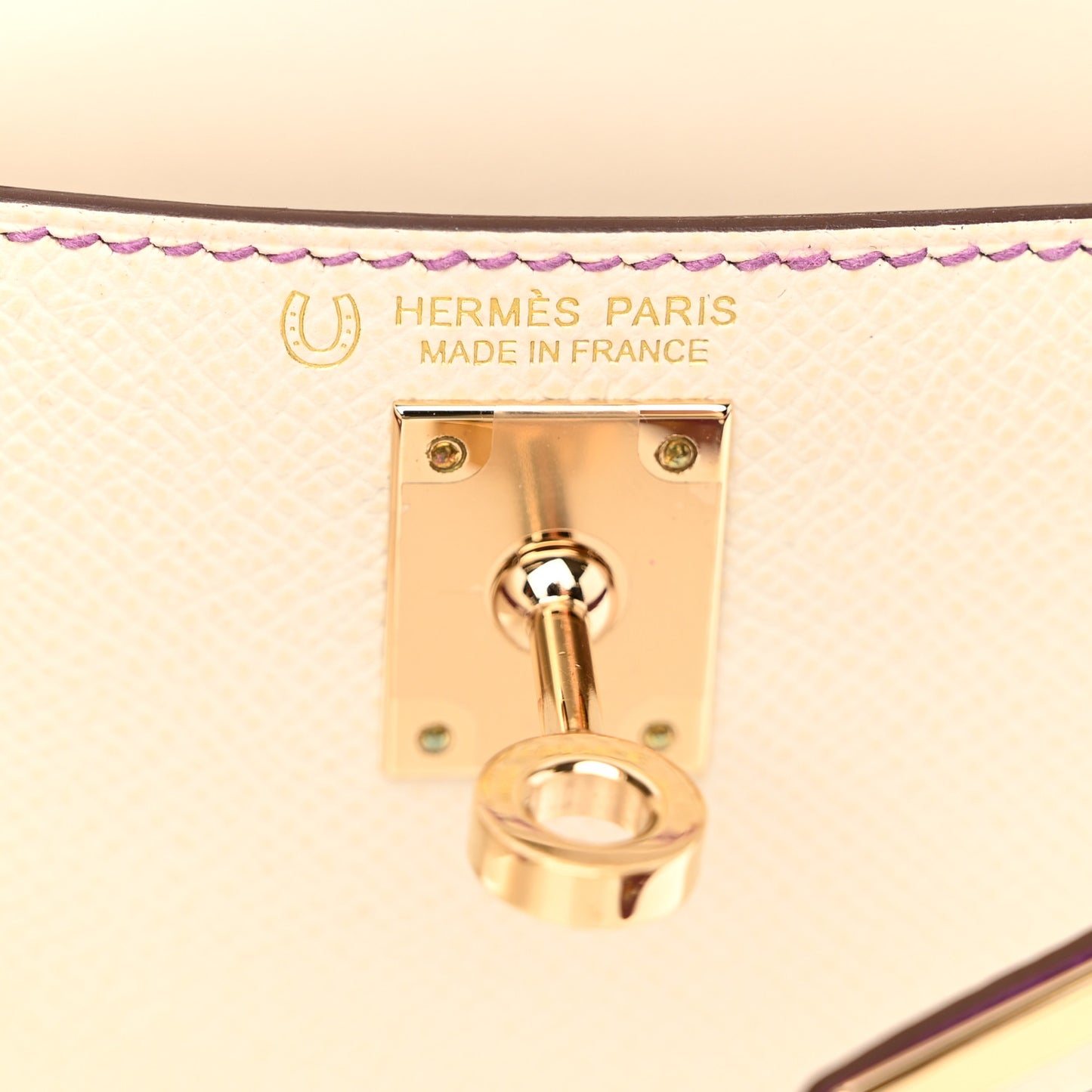 Epsom Horseshoe Mini Kelly Sellier 20 Craie Anemone
